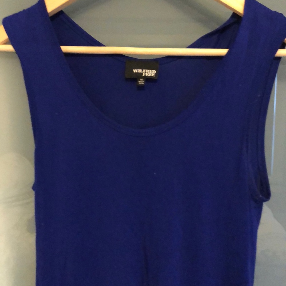 Aritzia Wilfred blue top